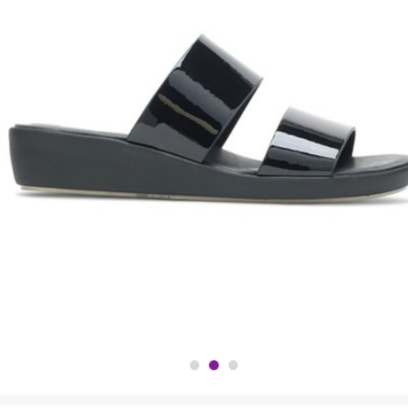 Hush PUPPIES Black Brite Jells Slide Sandals - Picture 3 of 8
